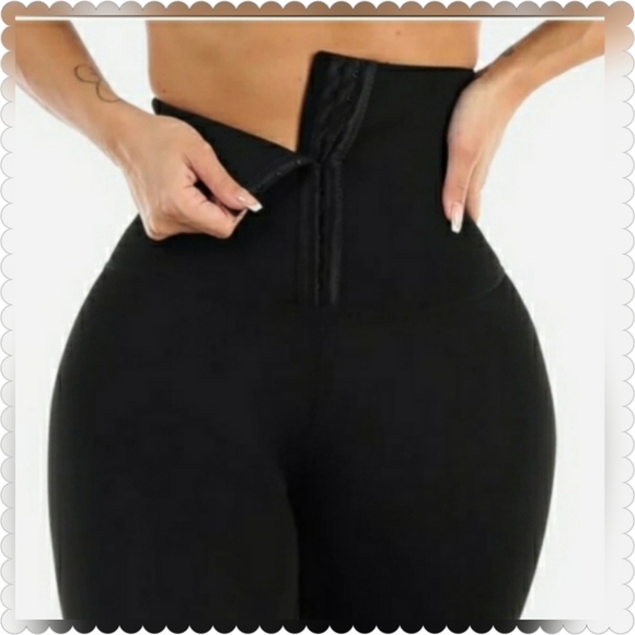 Black High Waisted Corset Legging - Picture 3 of 8